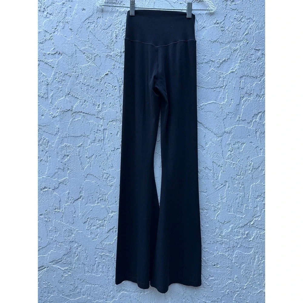 OFFLINE by Aerie Real Me Crossover‎ Flare Leggings Black High Rise Small Petite